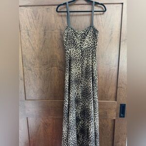 Free People Leopard Print Maxi Dress